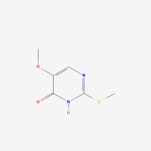 5-Methoxy-2-(methylsulfanyl)-4(3H)-pyrimidinone (CAS: 1671-08-5) - Chemical Structure and Molecular Formula 