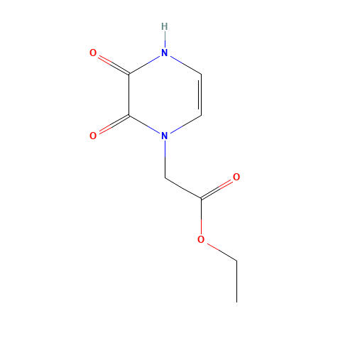 Ethyl (3-hydroxy-2-oxopyrazin-1(2H)-yl)acetate (CAS: 312904-87-3) - Chemical Structure and Molecular Formula 