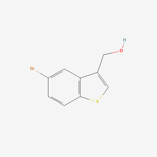 (5-Bromo-1-benzothiophen-3-yl)methanol chemical structure (5-Bromo-1-benzothiophen-3-yl)methanol (CAS: 852180-52-0) - Chemical Structure and Molecular Formula