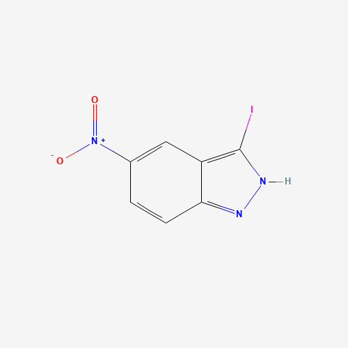 3-Iodo-5-nitro-1H-indazole (CAS: 70315-69-4) - Chemical Structure and Molecular Formula 