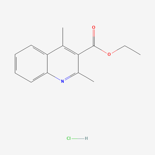 Ethyl 2,4-dimethyl-3-quinolinecarboxylate (CAS: 116270-38-3) - Chemical Structure and Molecular Formula 