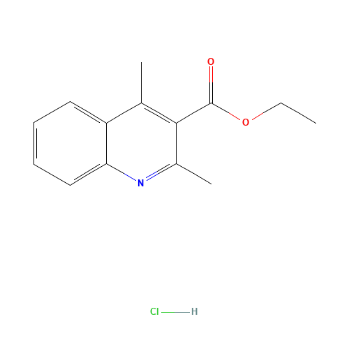 Ethyl 2,4-dimethyl-3-quinolinecarboxylate (CAS: 116270-38-3) - Chemical Structure and Molecular Formula 