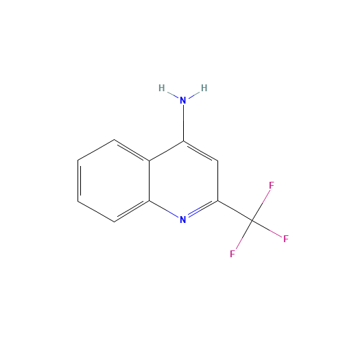 2-(Trifluoromethyl)-4-quinolinamine (CAS: 1700-93-2) - Chemical Structure and Molecular Formula 