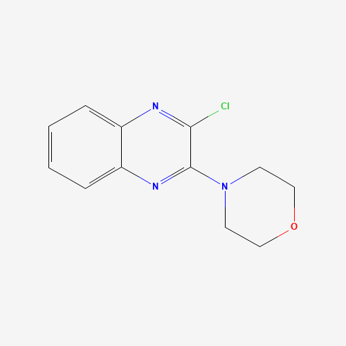 2-chloro-3-(morpholin-4-yl)quinoxaline (CAS: 6641-44-7) - Chemical Structure and Molecular Formula 