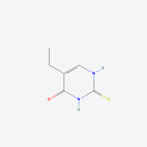 5-Ethyl-2-thioxo-2,3-dihydro-4(1H)-pyrimidinone (CAS: 34171-37-4) - Chemical Structure and Molecular Formula 