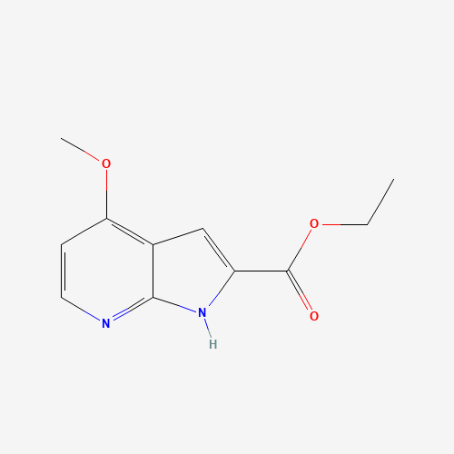 Ethyl 4-methoxy-1H-pyrrolo[2,3-b]pyridine-2-carboxylate (CAS: 290332-97-7) - Chemical Structure and Molecular Formula 