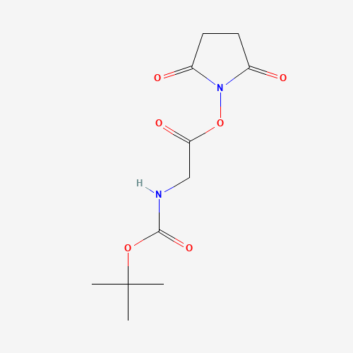 2,5-Dioxopyrrolidin-1-yl N-(tert-butoxycarbonyl)glycinate (CAS: 3392-07-2) - Chemical Structure and Molecular Formula 