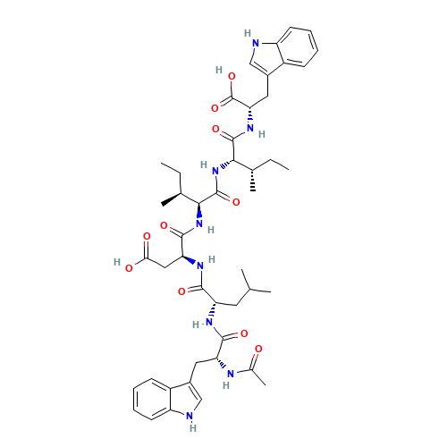 N-Acetyl-D-tryptophyl-L-leucyl-D-a-aspartyl-L-isoleucyl-D-alloisoleucyl-L-tryptophan (CAS: 143037-33-6) - Related Chemical Product