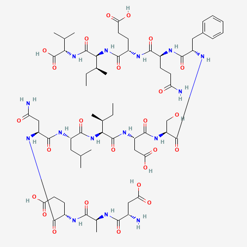 a-Aspartylalanyl-a-glutamylasparaginylleucylisoleucyl-a-aspartylserylphenylalanylglutaminyl-a-glutamylisoleucylvaline chemical structure a-Aspartylalanyl-a-glutamylasparaginylleucylisoleucyl-a-aspartylserylphenylalanylglutaminyl-a-glutamylisoleucylvaline (CAS: 100111-07-7) - Chemical Structure and Molecular Formula