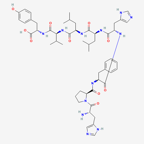 Histidylprolylphenylalanylhistidylleucyl-D-leucylvalyltyrosine (CAS: 50410-01-0) - Related Chemical Product