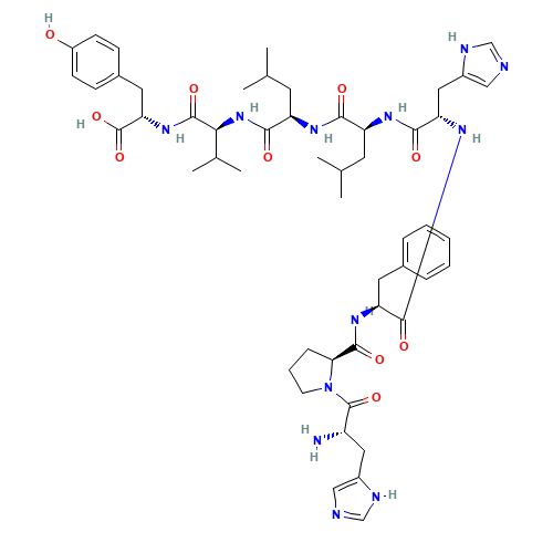 Histidylprolylphenylalanylhistidylleucyl-D-leucylvalyltyrosine (CAS: 50410-01-0) - Related Chemical Product