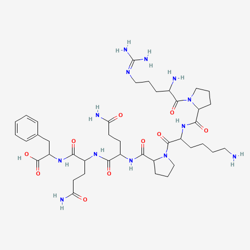 N<sup>5</sup>-(Diaminomethylene)-L-ornithyl-L-prolyl-L-lysyl-L-prolyl-L-glutaminyl-L-glutaminyl-L-phenylalanine (CAS: 68060-49-1) - Related Chemical Product