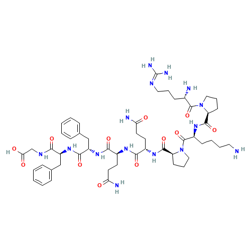 N<sup>5</sup>-(Diaminomethylene)-L-ornithyl-L-prolyl-L-lysyl-L-prolyl-L-glutaminyl-L-glutaminyl-L-phenylalanyl-L-phenylalanylglycine (CAS: 57468-17-4) - Related Chemical Product