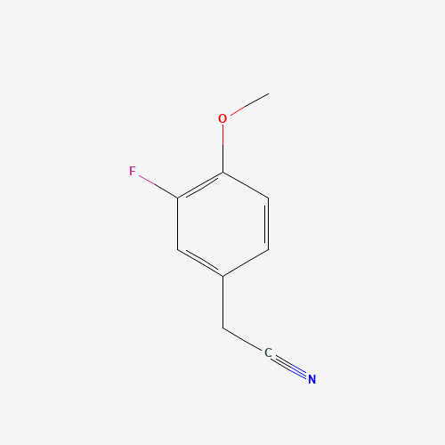 3-Fluoro-4-methoxybenzyl cyanide (CAS: 404-90-0) - Chemical Structure and Molecular Formula 