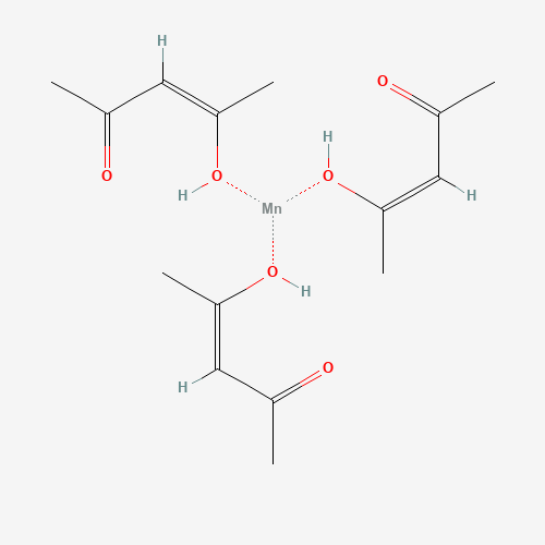 Manganese(3+) tris(4-oxo-2-penten-2-olate) (CAS: 14284-89-0) - Chemical Structure and Molecular Formula 