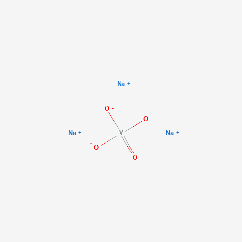 sodium tetraoxovanadate(3-) (CAS: 13721-39-6) - Chemical Structure and Molecular Formula 