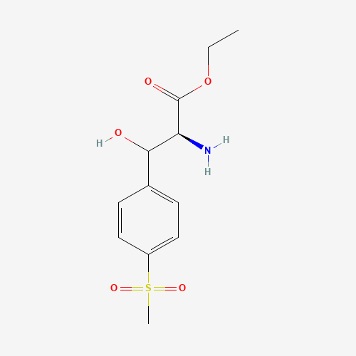 3-(4-(Methylsulfonyl)phenyl)serine ethyl ester (CAS: 31925-27-6) - Chemical Structure and Molecular Formula 