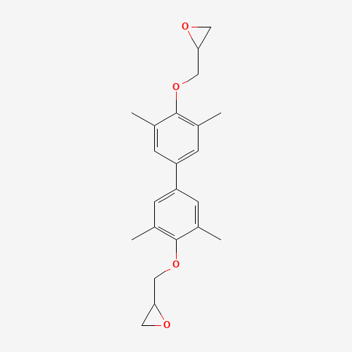 2,2'-[(3,3',5,5'-Tetramethylbiphenyl-4,4'-diyl)bis(oxymethylene)]dioxirane (CAS: 85954-11-6) - Chemical Structure and Molecular Formula 