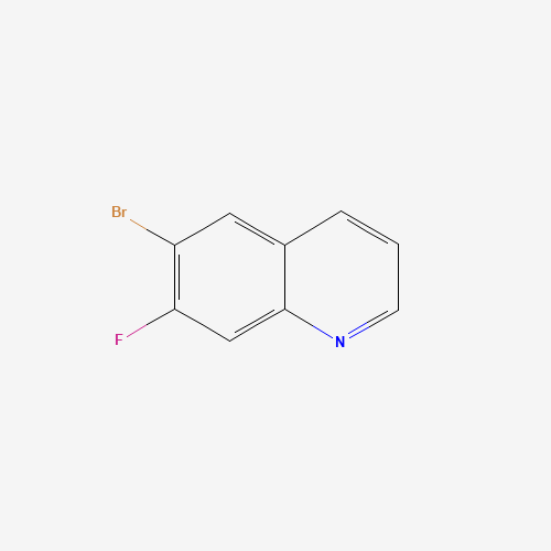 6-Bromo-7-fluoroquinoline (CAS: 127827-52-5) - Chemical Structure and Molecular Formula 