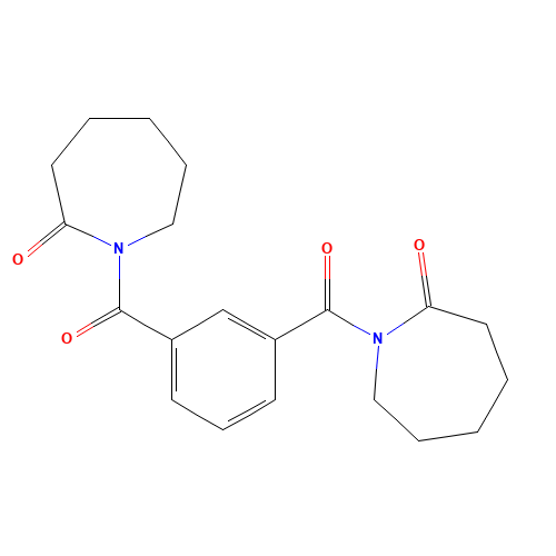 1,1'-(1,3-Phenylenedicarbonyl)di(2-azepanone) (CAS: 7381-13-7) - Chemical Structure and Molecular Formula 
