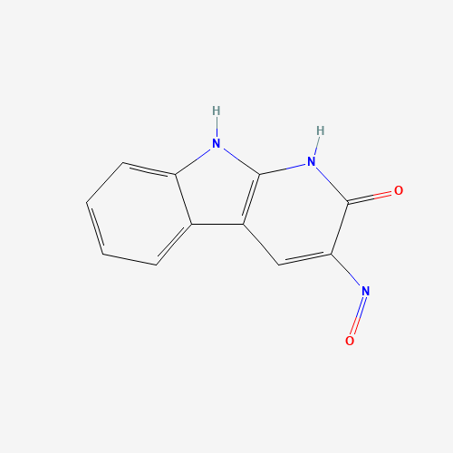 3-Nitroso-1,9-dihydro-2H-pyrido[2,3-b]indol-2-one (CAS: 79515-54-1) - Chemical Structure and Molecular Formula 
