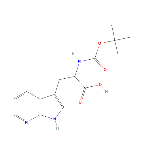 N-{[(2-Methyl-2-propanyl)oxy]carbonyl}-3-(1H-pyrrolo[2,3-b]pyridin-3-yl)-L-alanine (CAS: 129423-33-2) - Related Chemical Product