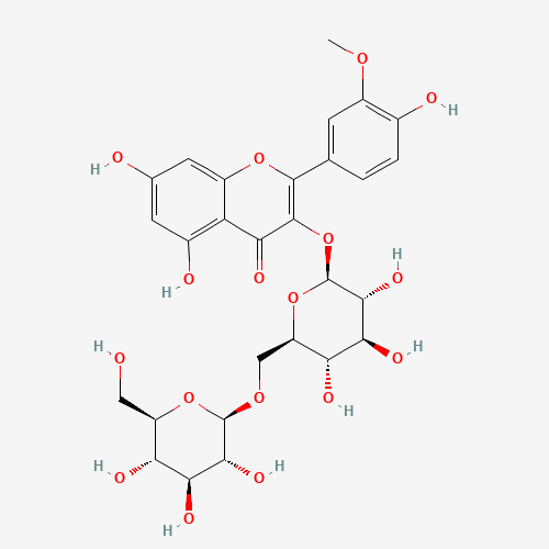 4H-1-Benzopyran-4-one, 3-((6-O-b-D-glucopyranosyl-b-D-glucopyranosyl)oxy)-5,7-dihydroxy-2-(4-hydroxy-3-methoxyphenyl)- (CAS: 17429-69-5) - Related Chemical Product