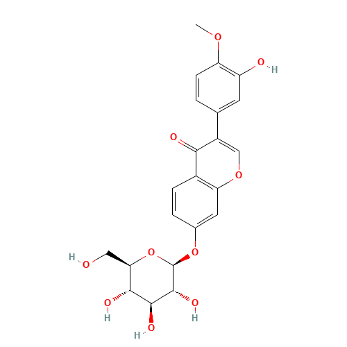 3-(3-Hydroxy-4-methoxyphenyl)-4-oxo-4H-chromen-7-yl b-D-glucopyranoside (CAS: 20633-67-4) - Related Chemical Product