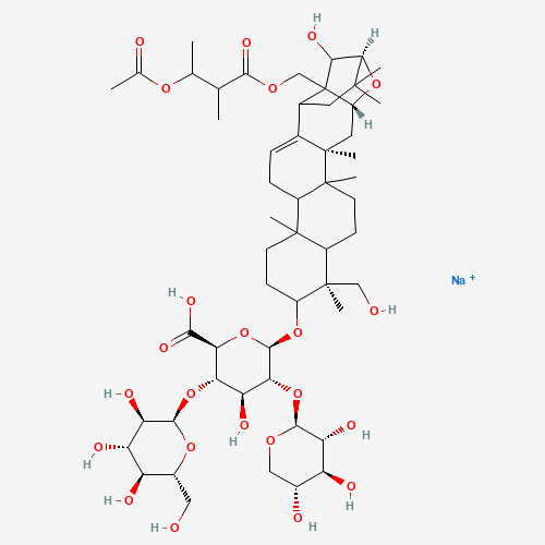 Escin monosodium salt (CAS: 20977-05-3) - Chemical Structure and Molecular Formula 