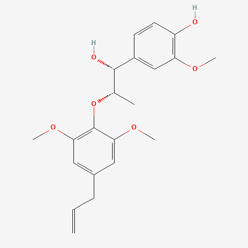 4-[(1R,2S)-2-(4-Allyl-2,6-dimethoxyphenoxy)-1-hydroxypropyl]-2-methoxyphenol (CAS: 171485-39-5) - Related Chemical Product