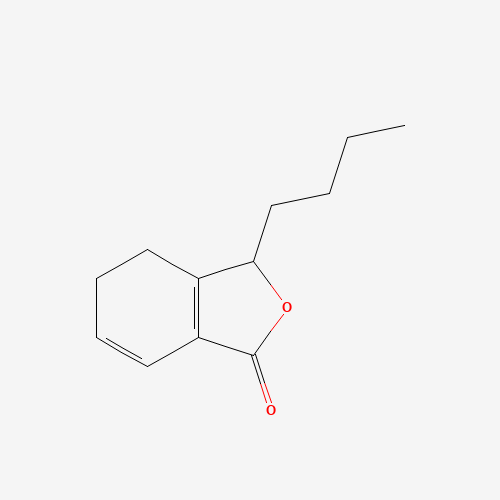 3-Butyl-4,5-dihydro-2-benzofuran-1(3H)-one (CAS: 62006-39-7) - Chemical Structure and Molecular Formula 