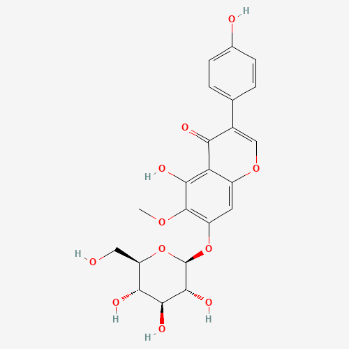 5-Hydroxy-3-(4-hydroxyphenyl)-6-methoxy-4-oxo-4H-chromen-7-yl b-D-glucopyranoside (CAS: 611-40-5) - Related Chemical Product