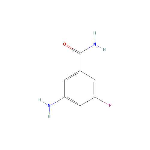 3-Amino-5-fluorobenzamide (CAS: 1036757-40-0) - Chemical Structure and Molecular Formula 