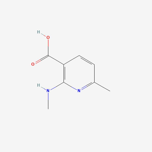 6-methyl-2-(methylamino)nicotinic acid (CAS: 155790-12-8) - Chemical Structure and Molecular Formula 