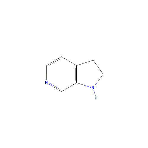 1H-Pyrrolo[2,3-c]pyridine,2,3-dihydro-(9CI) (CAS: 760919-39-9) - Chemical Structure and Molecular Formula 