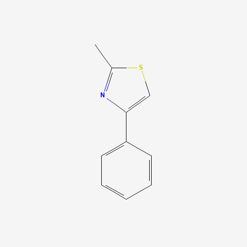 2-Methyl-4-phenyl-thiazole (CAS: 1826-16-0) - Chemical Structure and Molecular Formula 