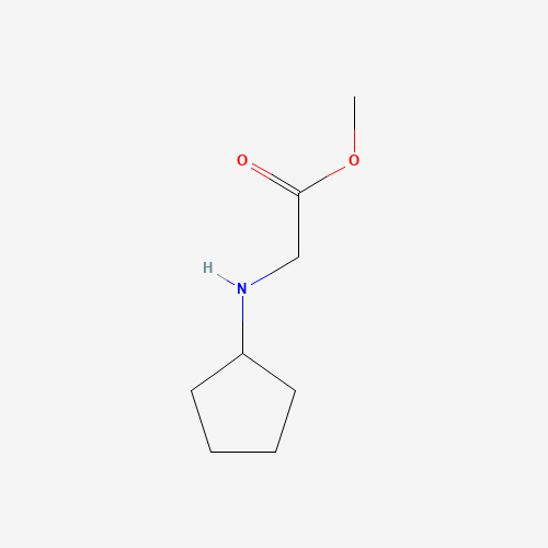Methyl N-cyclopentylglycinate (CAS: 190904-15-5) - Chemical Structure and Molecular Formula 