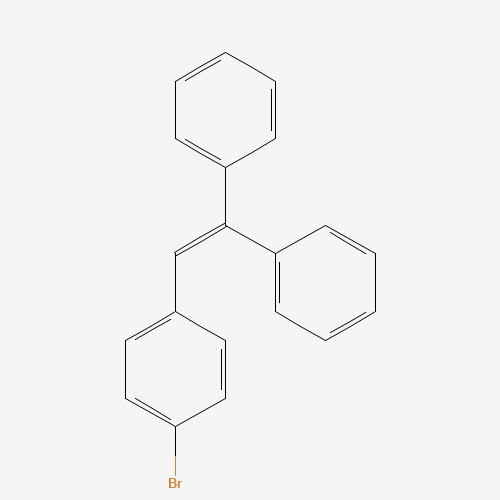 1-Bromo-4-(2,2-diphenylvinyl)benzene (CAS: 18648-66-3) - Chemical Structure and Molecular Formula 