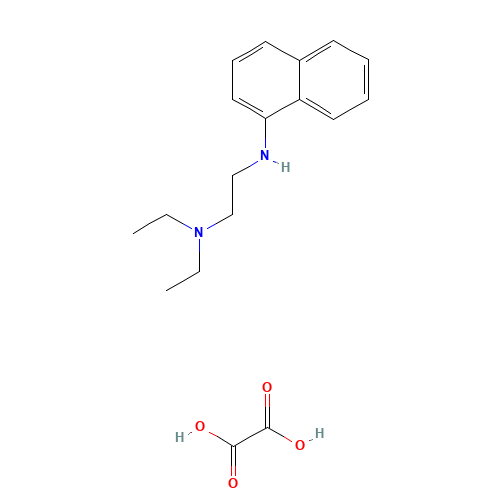 N,N-Diethyl-N'-(1-naphthyl)ethane-1,2-diamine ethanedioate (1:1) (CAS: 74474-31-0) - Chemical Structure and Molecular Formula 