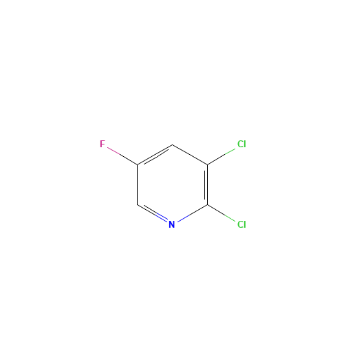 2,3-Dichloro-5-fluoropyridine (CAS: 185985-40-4) - Chemical Structure and Molecular Formula 