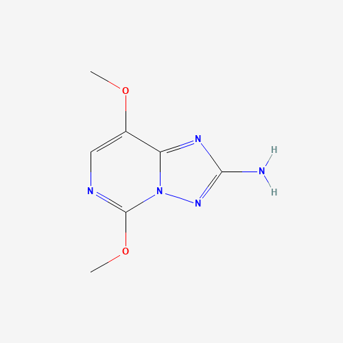 5,8-Dimethoxy[1,2,4]triazolo[1,5-c]pyrimidin-2-amine (CAS: 219715-62-5) - Chemical Structure and Molecular Formula 