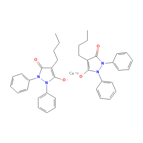 Butazolidin calcium (CAS: 70145-60-7) - Chemical Structure and Molecular Formula 