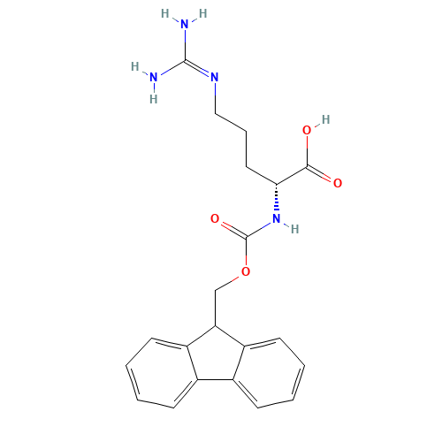 Fmoc-Arg-OH (CAS: 130752-32-8) - Chemical Structure and Molecular Formula 