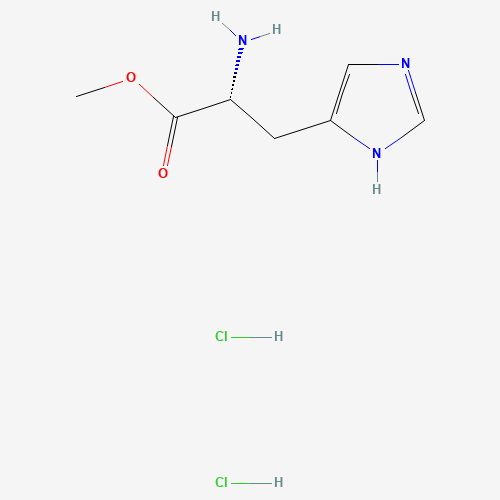 Methyl D-histidinate dihydrochloride (CAS: 4467-54-3) - Chemical Structure and Molecular Formula 