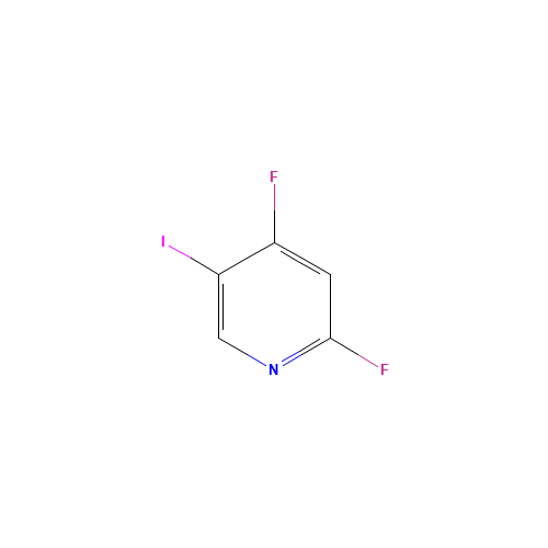 2,4-difluoro-5-iodopyridine (CAS: 837364-89-3) - Chemical Structure and Molecular Formula 