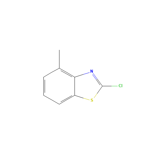 2-Chloro-4-methyl-benzothiozole (CAS: 3622-32-0) - Chemical Structure and Molecular Formula 