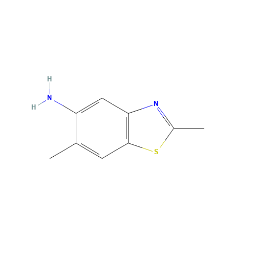 2,6-Dimethyl-1,3-benzothiazol-5-amine (CAS: 98953-72-1) - Chemical Structure and Molecular Formula 