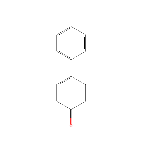 4-Phenyl-3-cyclohexen-1-one (CAS: 51171-71-2) - Chemical Structure and Molecular Formula 