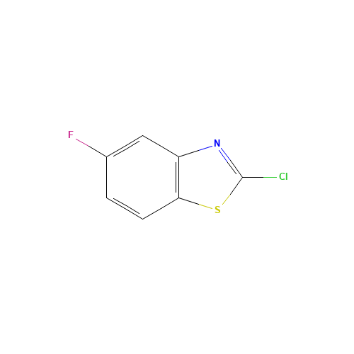 2-Chloro-5-fluoro-1,3-benzothiazole (CAS: 154327-27-2) - Chemical Structure and Molecular Formula 