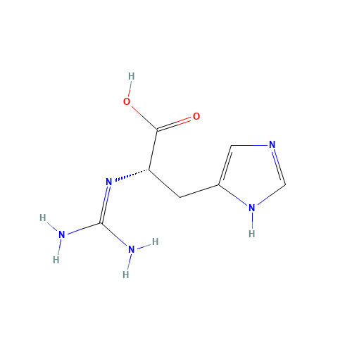 N-(Diaminomethylene)-L-histidine (CAS: 114460-37-6) - Chemical Structure and Molecular Formula 